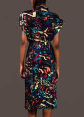 Geometric Belted Dress Dresses Kate Hewko 