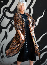 Leopard Paisley Rivet Kimono Layering Pieces Kate Hewko