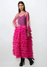 Long Sleeve Tulle Overlay Dress Layering Pieces Kate Hewko