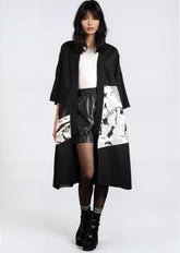 Newsprint and Mesh Kimono Layering Pieces Kate Hewko