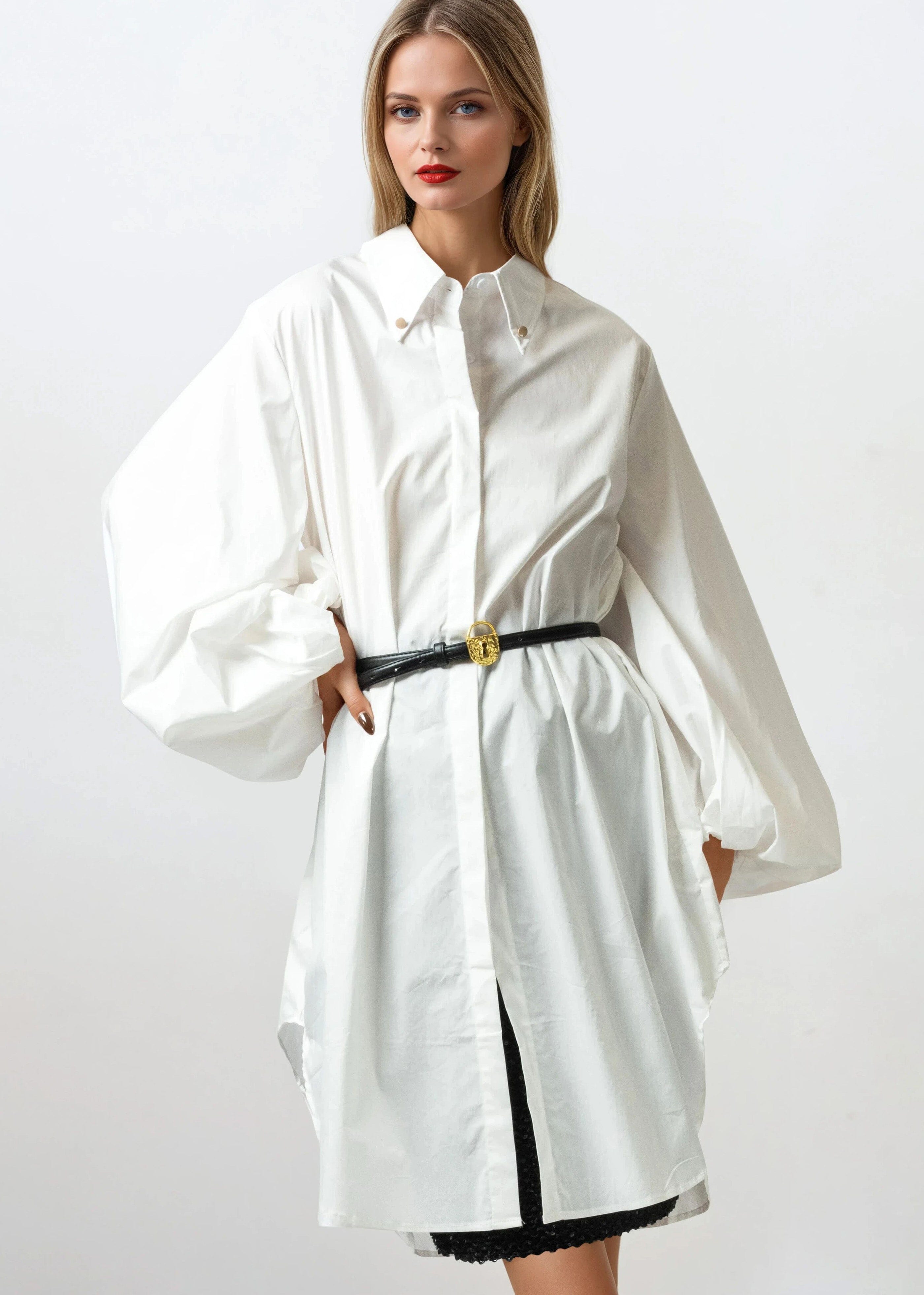 oversized belted shirt dress Belted Shirt Dress by Marissa Webb x RTR
