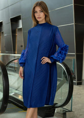 Petal Sleeve Mock Neck Dress Dresses Kate Hewko