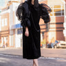 Exaggerated Puff Sleeve Velvet Dress Dresses Kate Hewko One Size Black 