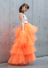 High Low Tiered Tulle Skirt Skirts Kate Hewko 