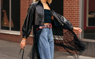 Cropped Leather Jacket