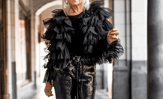 Tiered Tulle Cardigan