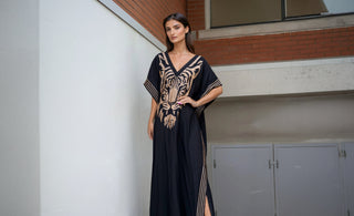 How to style a kaftan that has no interest in staying casual