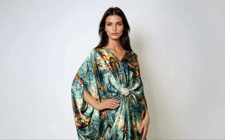 The kaftan dress was never a summer-only piece