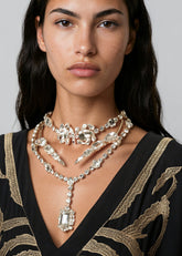 3 Piece Layered Gemstone Necklace Necklaces Kate Hewko Gold 
