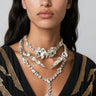 3 Piece Layered Gemstone Necklace Necklaces Kate Hewko Silver 