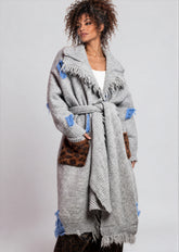 Distressed Leopard Pocket Cardigan