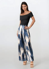 Abstract Pleated Wide Leg Pant Pants Kate Hewko 
