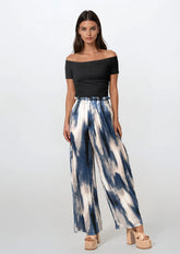 Abstract Pleated Wide Leg Pant Pants Kate Hewko 