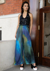 Abstract Pleated Wide Leg Pant Pants Kate Hewko 