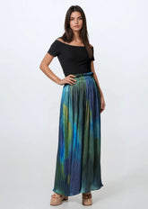 Abstract Pleated Wide Leg Pant Pants Kate Hewko 