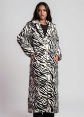 Animal Print Faux Fur Coat Outerwear Kate Hewko 