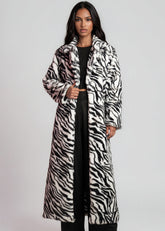 Animal Print Faux Fur Coat Outerwear Kate Hewko 