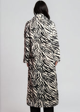 Animal Print Faux Fur Coat Outerwear Kate Hewko 