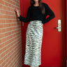 Animal Print Sequin Pencil Skirt Skirts Kate Hewko 