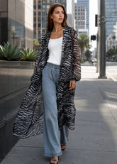 Animal Print Sheer Layering Piece Layering Pieces Kate Hewko Zebra One size 