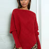 Asymmetrical Cable Knit Sweater Sweaters Kate Hewko 