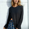 Asymmetrical Cut Out Long Sleeve Long Sleeve Tees Kate Hewko 