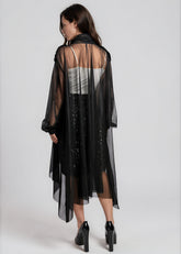 Asymmetrical Hem Sheer Duster Layering Pieces Kate Hewko 
