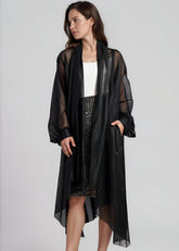 Asymmetrical Hem Sheer Duster Layering Pieces Kate Hewko 