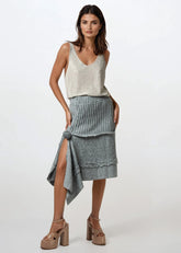 Asymmetrical Knit Tube Skirt Skirts Kate Hewko 