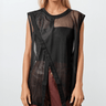 Asymmetrical Mesh Overlay Vest Vests Kate Hewko 