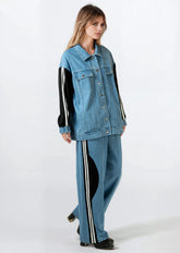 Athleisure Denim Track Set Two Piece Sets Kate Hewko 