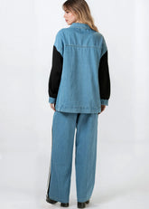 Athleisure Denim Track Set Two Piece Sets Kate Hewko 