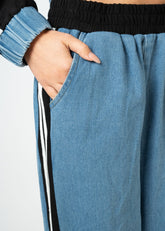 Athleisure Denim Track Set Two Piece Sets Kate Hewko 