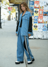 Athleisure Denim Track Set Two Piece Sets Kate Hewko 
