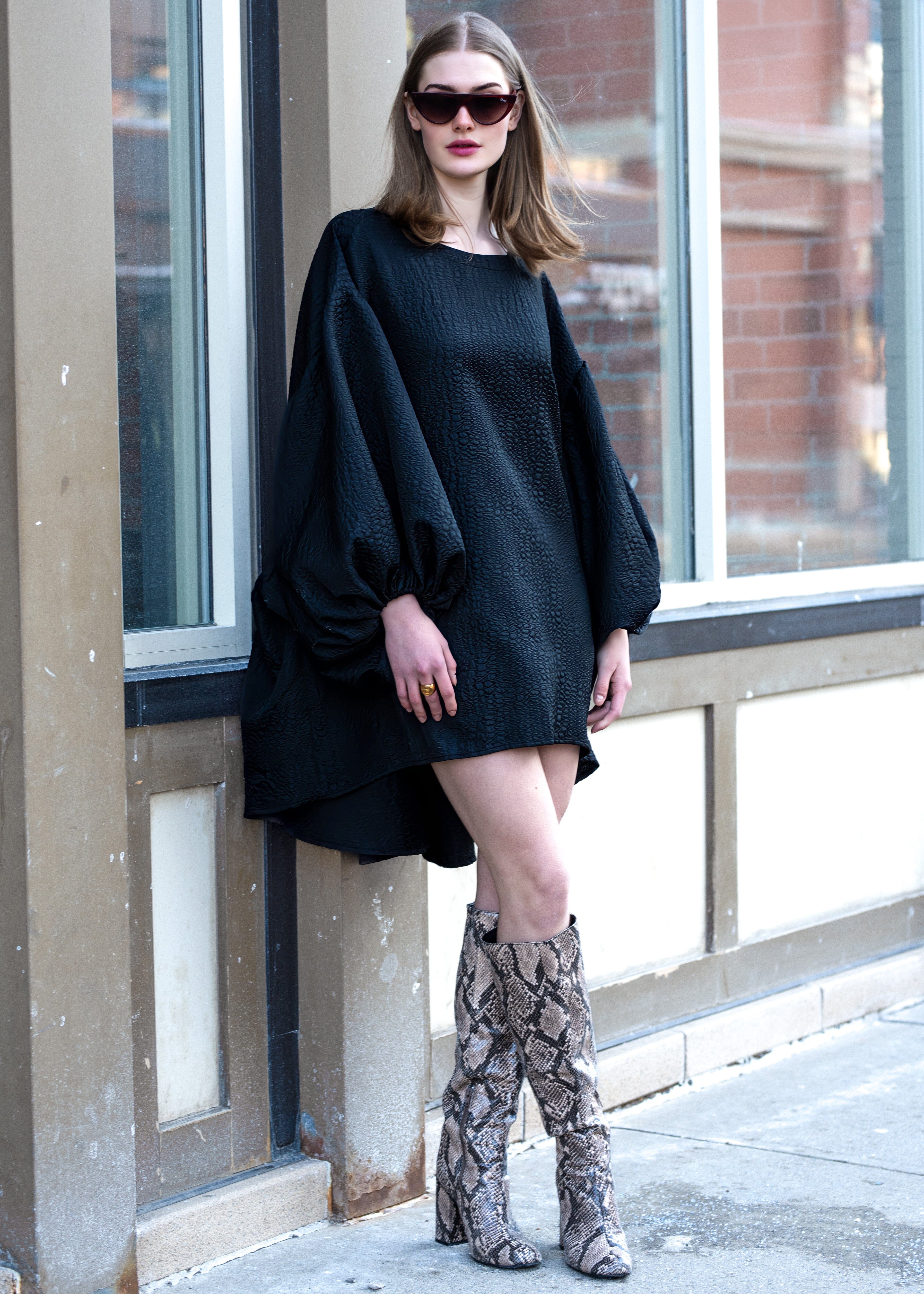 Avant Garde Balloon Sleeve Dress - Kate Hewko Avant Garde Balloon Sleeve Dress - Kate Hewko