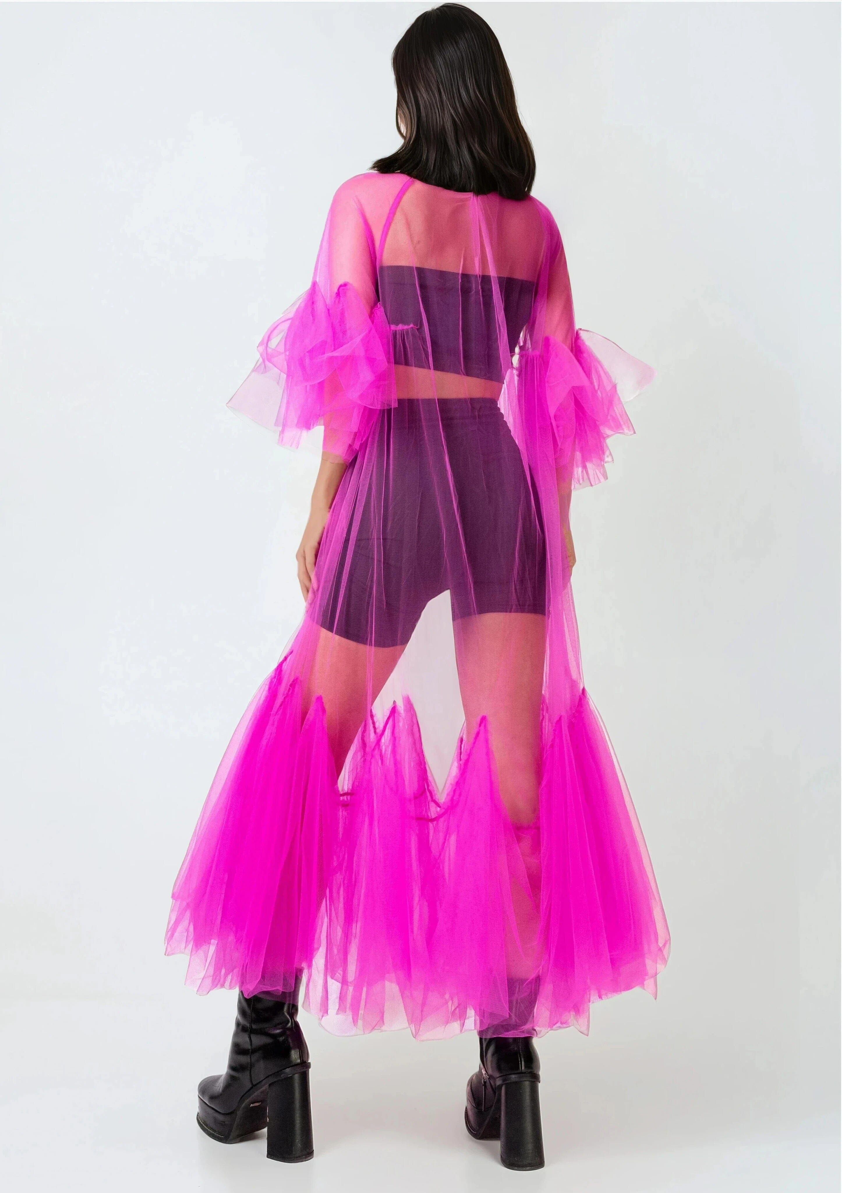 Avant Garde Tulle Overlay - Kate Hewko Blue / One Size Avant Garde Tulle Overlay - Kate Hewko Blue / One Size