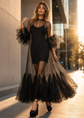 Avant Garde Tulle Overlay Dresses Kate Hewko Black One size 