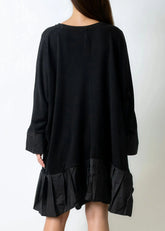 Babydoll Hem Long Sleeve Dress Dresses Kate Hewko 