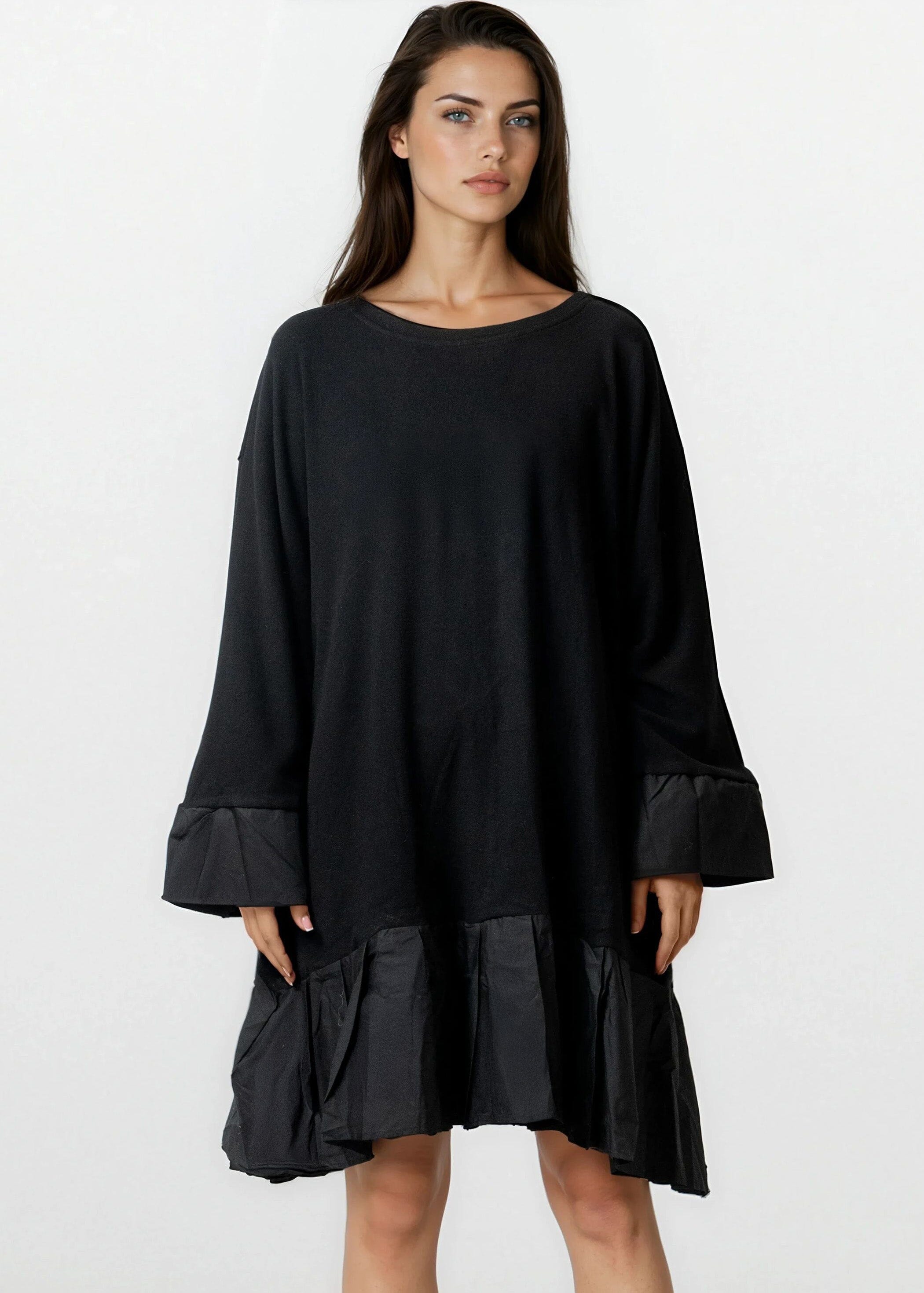 black babydoll dress long sleeve Long Sleeve Smocked Babydoll Dress