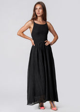 Backless Smocked Maxi Dress Dresses Kate Hewko 