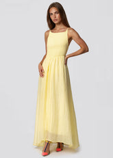 Backless Smocked Maxi Dress Dresses Kate Hewko 