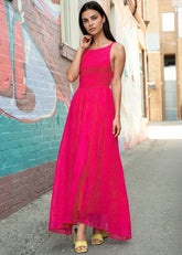 Backless Smocked Maxi Dress Dresses Kate Hewko 