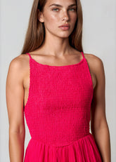 Backless Smocked Maxi Dress Dresses Kate Hewko 