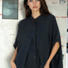 Batwing Sleeve Collarless Blouse Blouses Kate Hewko 