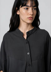 Batwing Sleeve Collarless Blouse Blouses Kate Hewko 