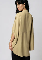 Batwing Sleeve Collarless Blouse Blouses Kate Hewko 