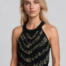 Beaded Knit Crop Tank Top Tank Tops Kate Hewko 