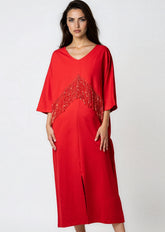 Beaded Sequin Fringe Midi Dress Dresses Kate Hewko 