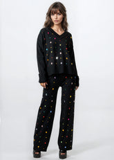 Bedazzled Knitted Pant Set Two Piece Sets Kate Hewko 
