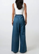 Bejeweled Grid Denim Pants Pants Kate Hewko 